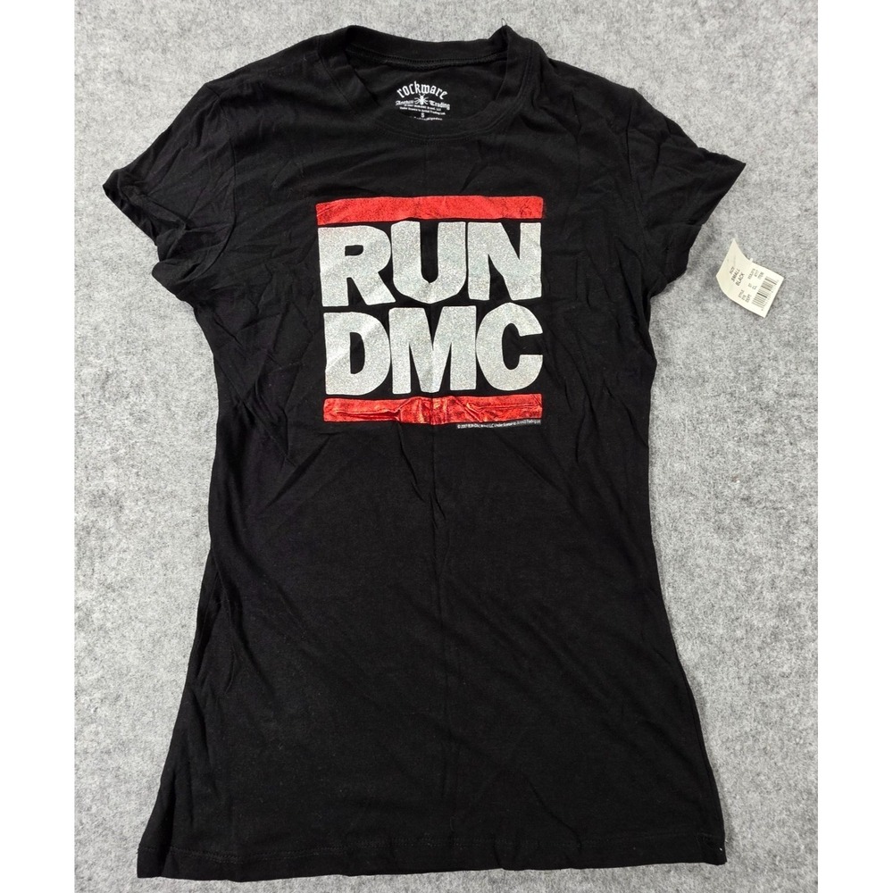NWT Run DMC 2007 T-shirt Glitter Anthill Trading Rockware Shirt Women's S Y2K